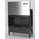 Kurtuve HEATRO 81H ar melnu keramiku , ar durvju pacelšanu , 12kW , 810mm sērijas platums , h=450mm, dūmvada Ø 180mm