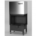 Kurtuve HEATRO 55 PH melna keramika , ar labo sānu stiklu, ar durvju pacelšanu , 9kW , 550mm sērijas platums , h=450mm, dūmvada Ø 180mm