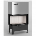 Kurtuve HEATRO 69LH ar kreiso sānu stiklu, ar durvju pacelšanu , 11kW , 690mm sērijas platums , h=450mm, dūmvada Ø 180mm
