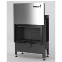 Kurtuve HEATRO 69H ar melnu keramiku , ar durvju pacelšanu , 11kW , 690mm sērijas platums , h=450mm, dūmvada Ø 180mm